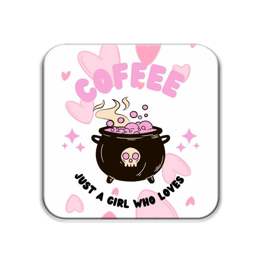 Marq Berlin Coasters - Just A Girl Who Loves Coffee